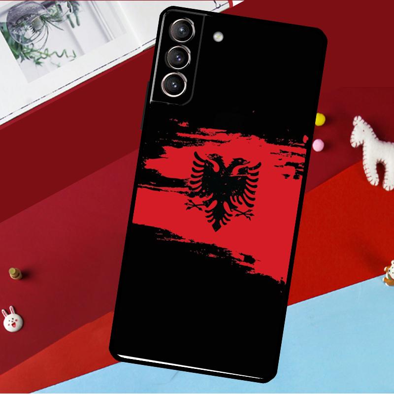 

Albanian Flag Funda For Samsung Galaxy S26 S25 S24 S22 S23 Ultra Plus S20 S21 FE S9 S10 S25 FE Phone Case Galaxy S20 Plus