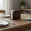 Upright Design Wooden Tissue Holders Solid Wood Wood Paper Box Napkin Storage Racks  House Party