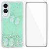 For Samsung Galaxy S25 Edge TPU Case WANLONFENG AW Series PVC Butterfly Epoxy Phone Cover with HD Film