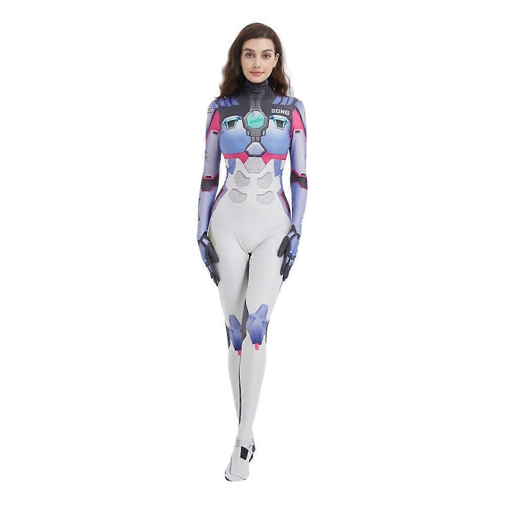 Overwatch 2 Widowmaker D.va Cosplay Kostüm Lycra Bodysuit für Kinder Erwachsene
