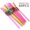30-120PCS/Pack Creative Umbrella Decorative Straws Random Mix Color Disposable Beverage Cocktail Straw Festival Party Supply ZYF