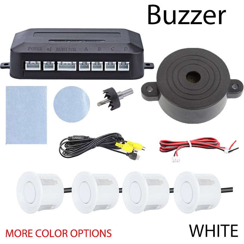 AHD CVBS Video Parking Sensor System Digital Display Auto Parktronic Car Reverse Radar Assistance Kit 033-AHD-078-WE