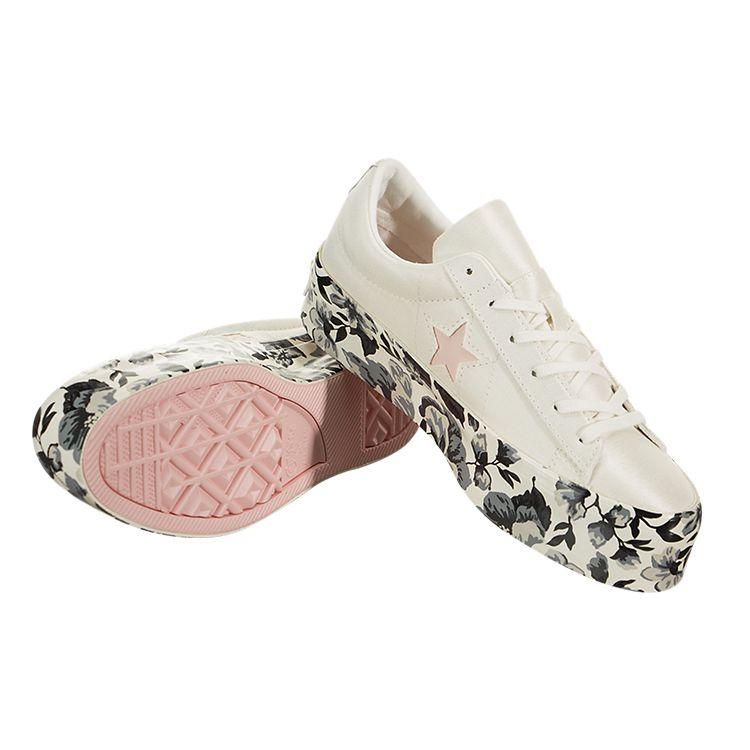 Converse Slip Resistant Durable Low Top Canvas Shoes Women Sneakers White Black Pink 561767C