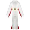Youngfull Elvis Presley Cosplay Costume, Jumpsuit, Wig, and Gold Belt, 3-Piece Set, Halloween Costume for Adult Men, Featuring the International Star