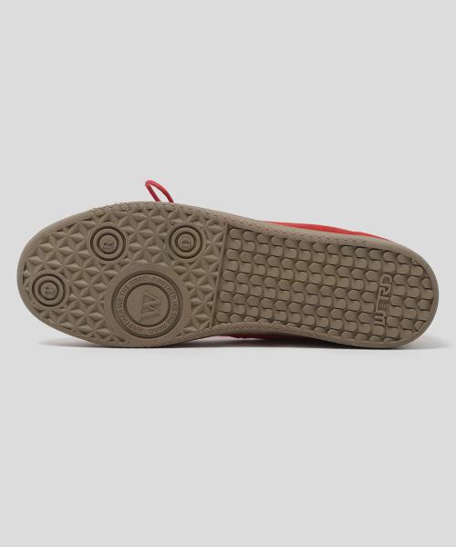 [WETHEROAD] Other Suede Washed German Army Sneakers - Red WTRD3122