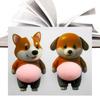Car Sticker 2 Pieces Anti-Collision Dog Truck Sticker Silicone Car Decals for Automotive Door Vehicle Exterior Truck Home Wall
