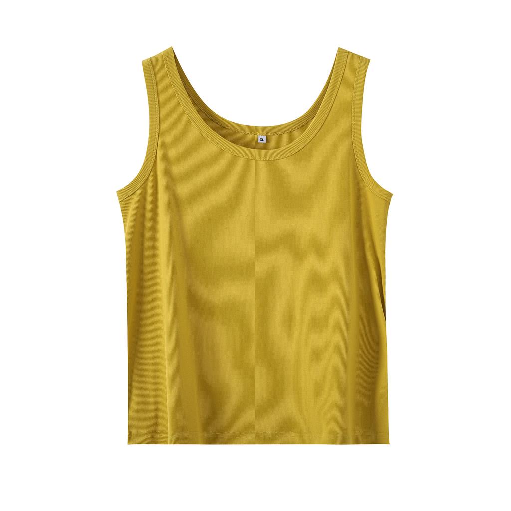 Large Size Women's Clothing Simple Solid Color Fashion Single Wear Inner Vest Women's 2026 Spring New Pullover Top 134360