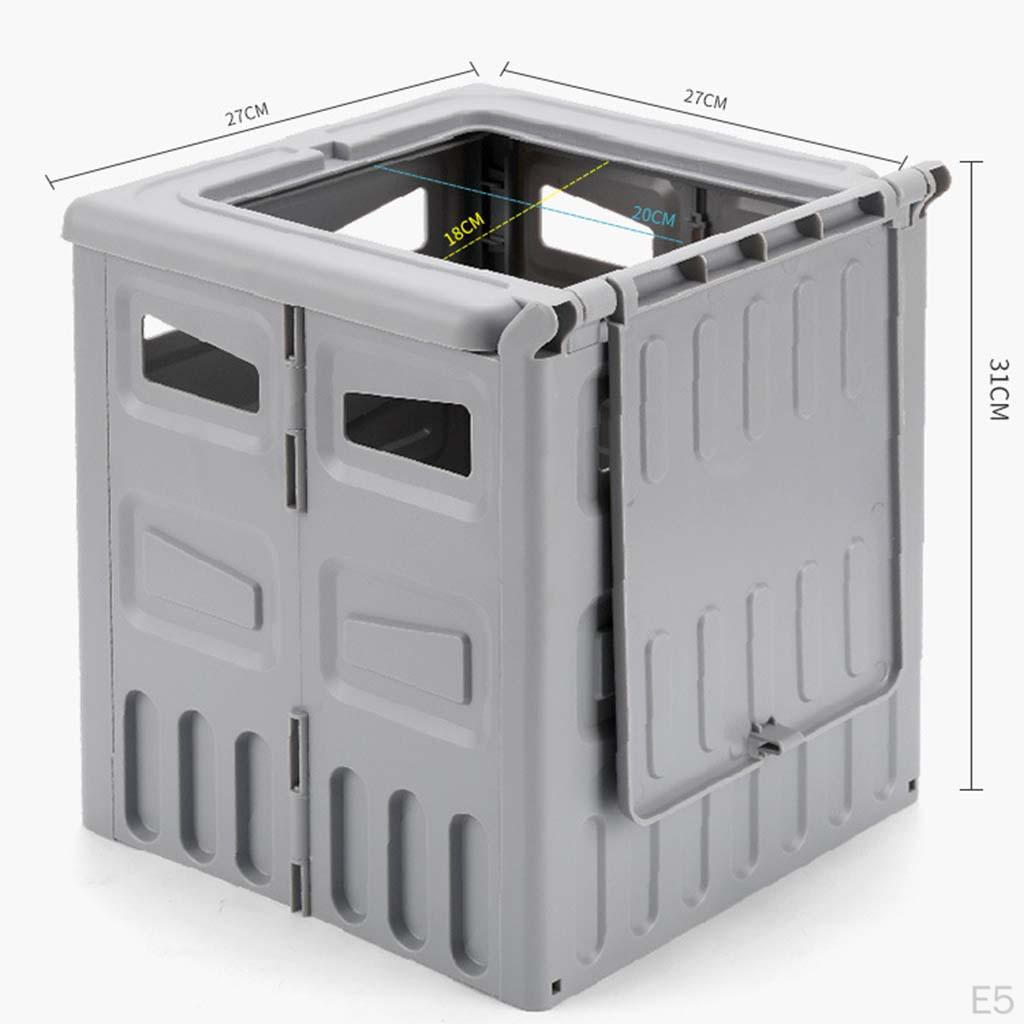Foldable Portable Toilet Bucket Car with Lid Travel Potty Vehicle for RV