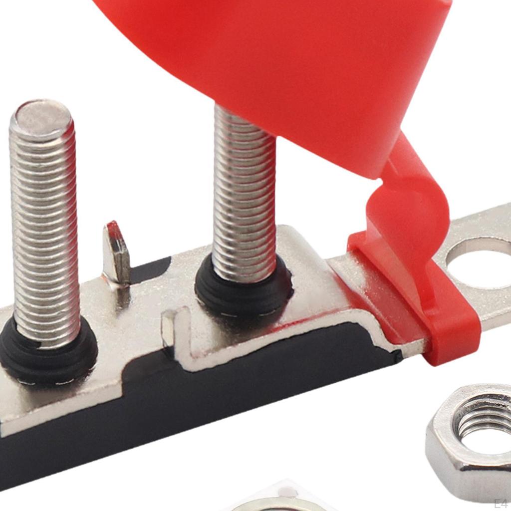 Mrbf Terminal Fuse Block Dual Studs 58V Compact Premium Practical, Dustproof, Portable Mount