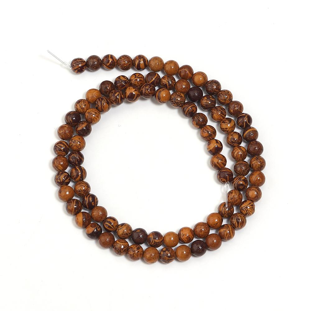 

1 Strand 4/6/8/10mm Natural Stone Beads Golden Silk Jade Round Loose Beads For Jewelry Making DIY Bracelets Necklace Accessories