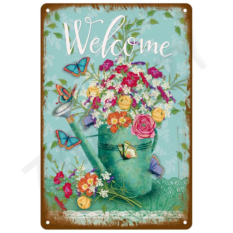 Retro Wall Art Bar Accessories Mancave Tin Sign Room Luxury Home Decor Item Decorations Metal Signs Vintage Metal Plates Posters