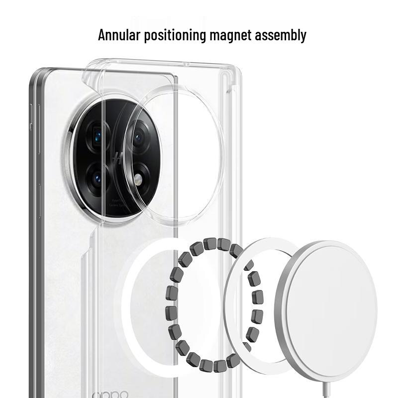 OPPO Find N6 Průhledné pouzdro s magnetickým kloubem