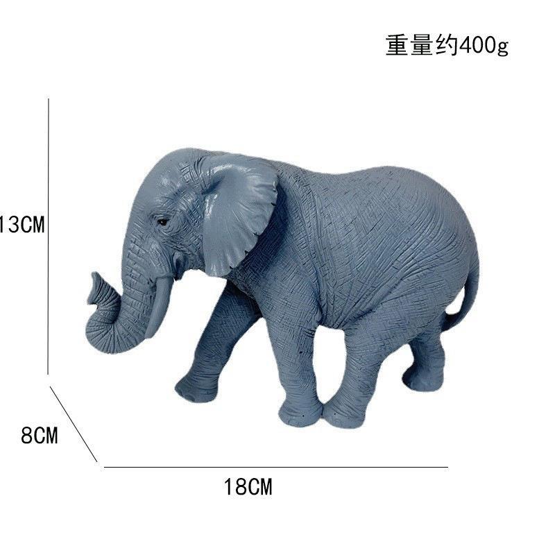 Creative Small Artificial Elephant Sculpture Ornaments Simulation Animal Elephant Gifts for Home Office Desktop Decoration Resin