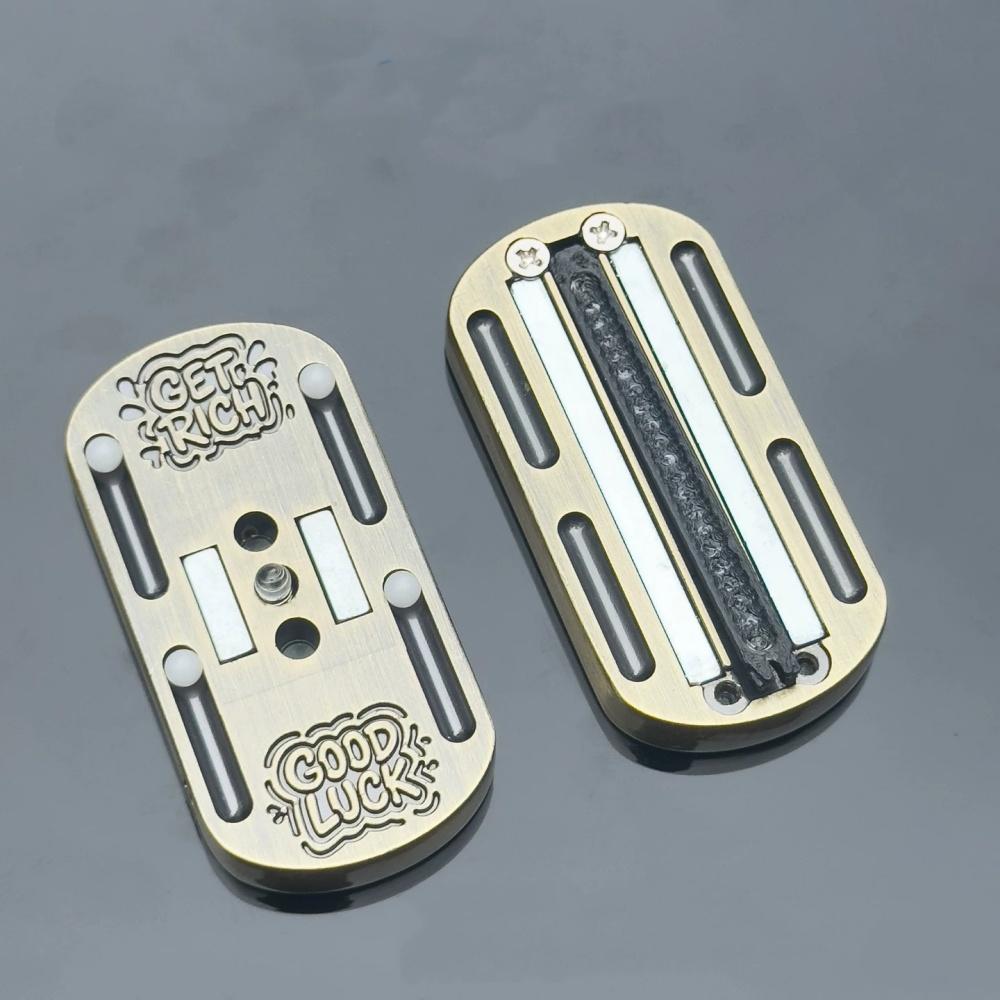 Trendy Mechanical Metal Push Slider Fidget Toy Compact Pocket EDC Sensory Toy Creative Party Favor Birthday Gift for Friends