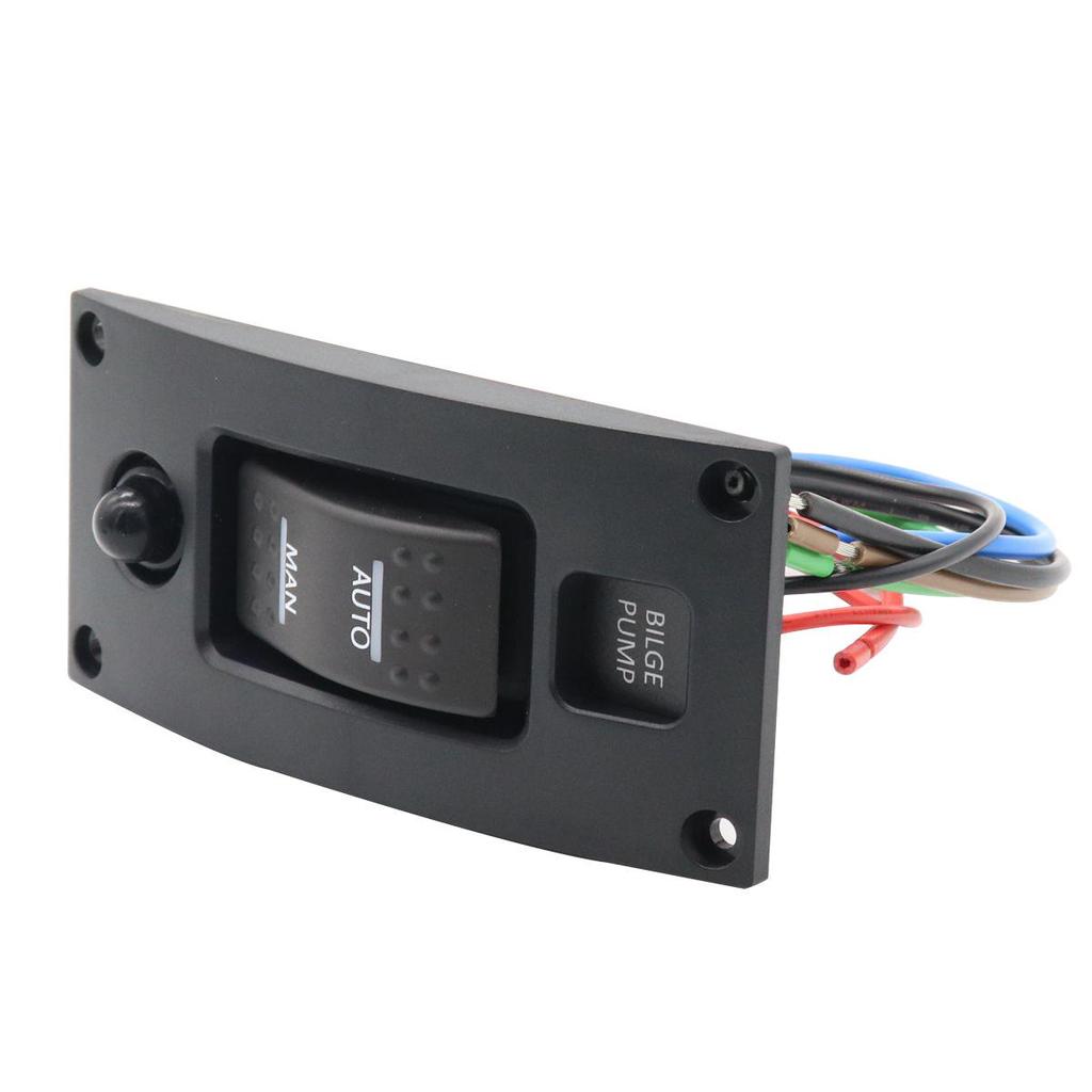 Three-Position ON-OFF-ON Bilge Pump Switch Panel