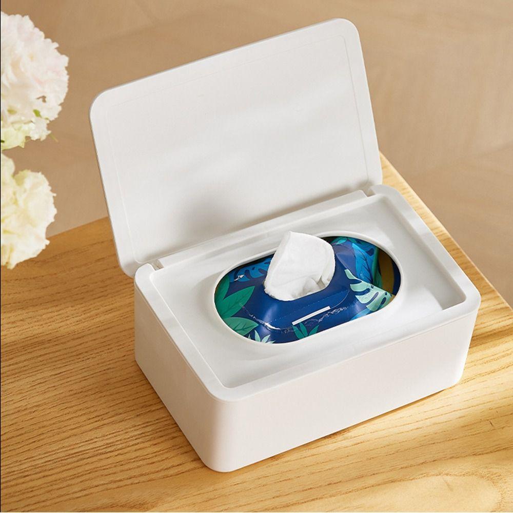 Large Opening Sealed Wet Tissue Case Pull-out Tissue Dispenser Wet Wipes Storage Box Living Room