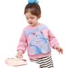 LUSON Baby Girls' Cartoon Round Neck Sweatshirt
