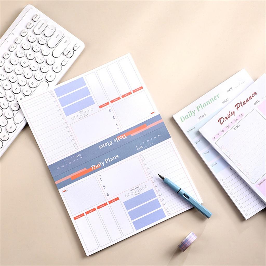 Undatierter Kalender, Doppelbändige Bindung, Persönlicher Akademischer Kalender, Terminkalender, To-Do-Liste, Aufgabenliste