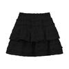 Women's White Lace Puffy Mini Skirt - High-Waisted A-Line Ballet Style, Summer 2026 Collection.