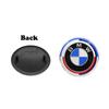 BMW M Car Logo Emblem 1/2pcs 82mm 74mm Compatible with E46 E36 E34 F10 E90 F30 E60 F30 E53 E30 E92 for Front Hood And Rear Trunk fsdf08
