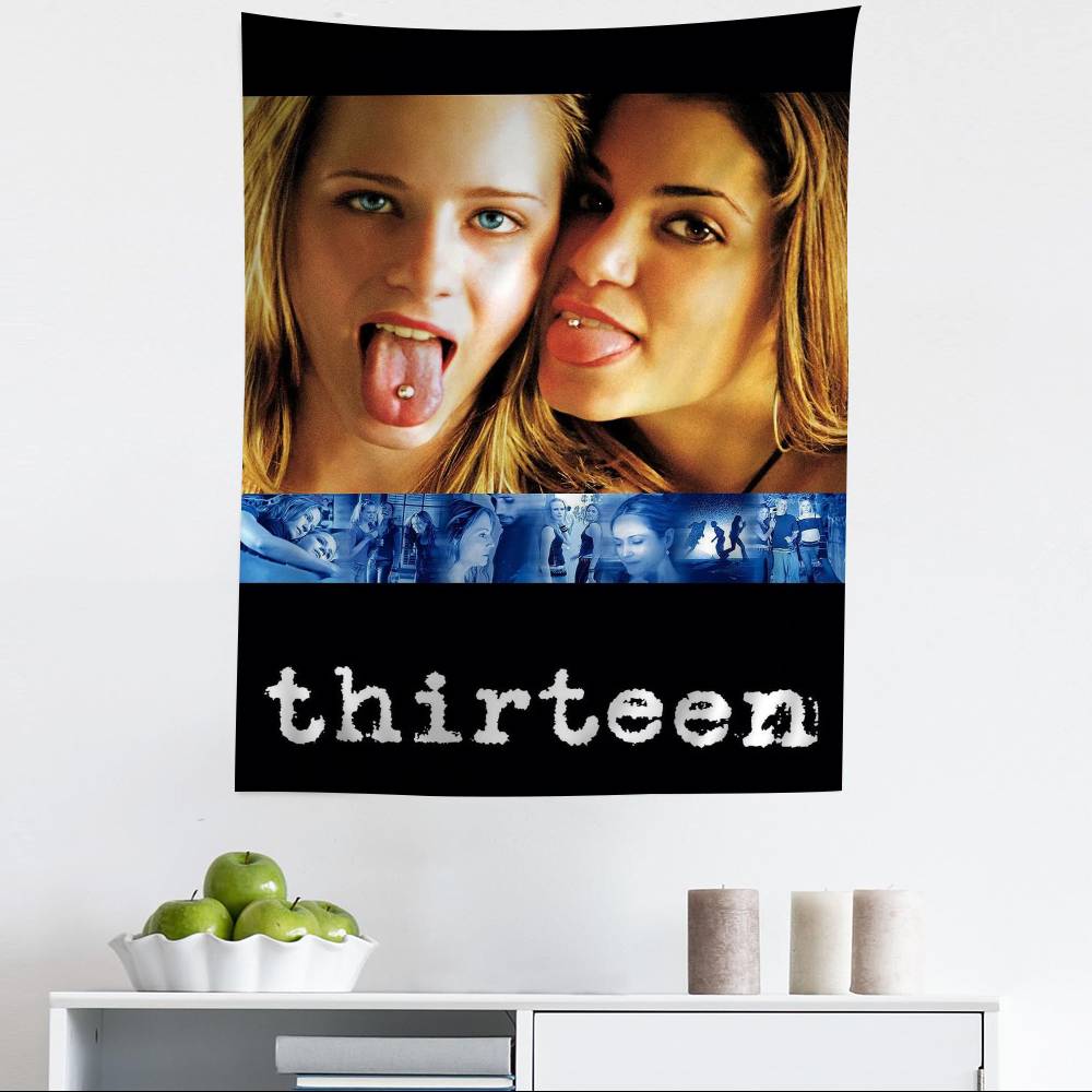 Thirteen Movie Anime Tapestry Hippie Flower Wall Carpets Dorm Decor Cheap Hippie Wall Hanging