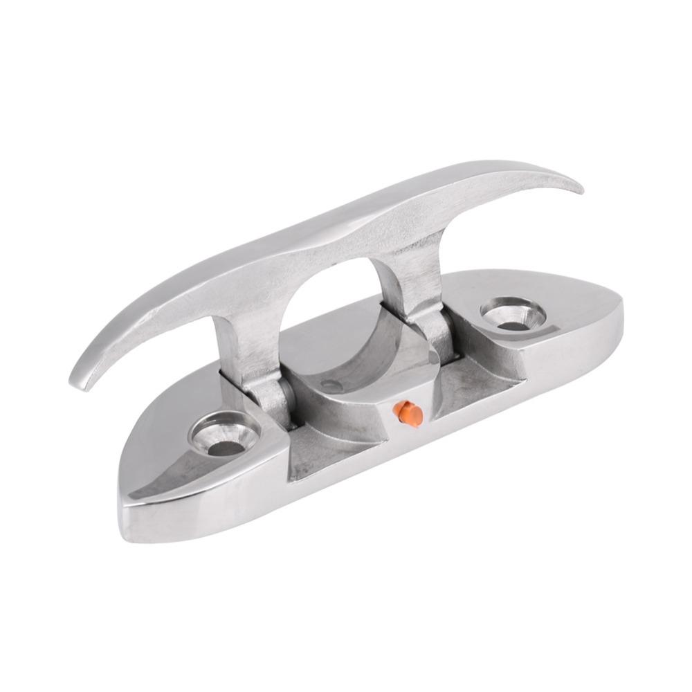 Flip Up Marine Boat Cleat 316 Stainless Steel Dock Cleat Flip Up Cleat Marine Application
