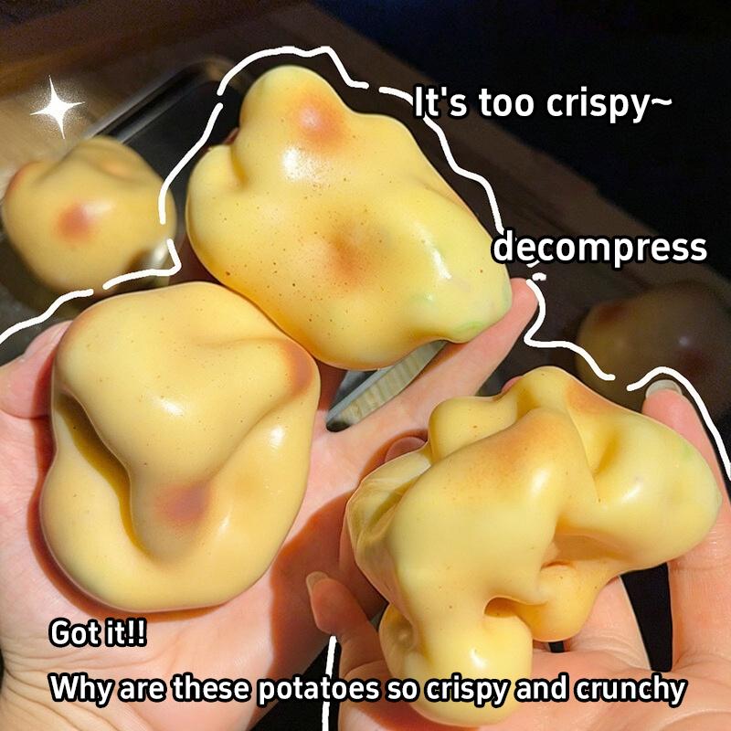 Knusprig Weich Kartoffel Squishy Kneten Langsames Rückprallen Weichheit Asmr Sensorischer Dekompressionsball Büro Heim Dekoration Perfektes Geschenk