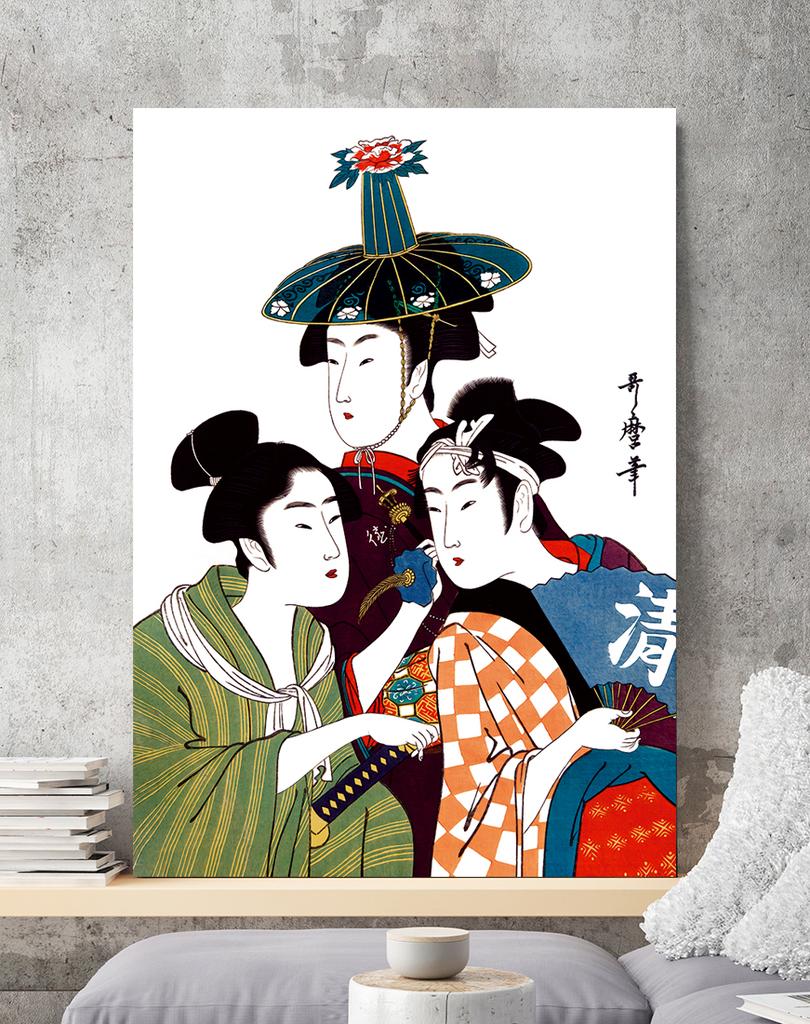 Poster Trio Japanese Paintings