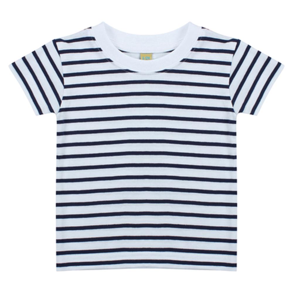 Larkwood Childrens/Kids Striped Short-Sleeved T-Shirt