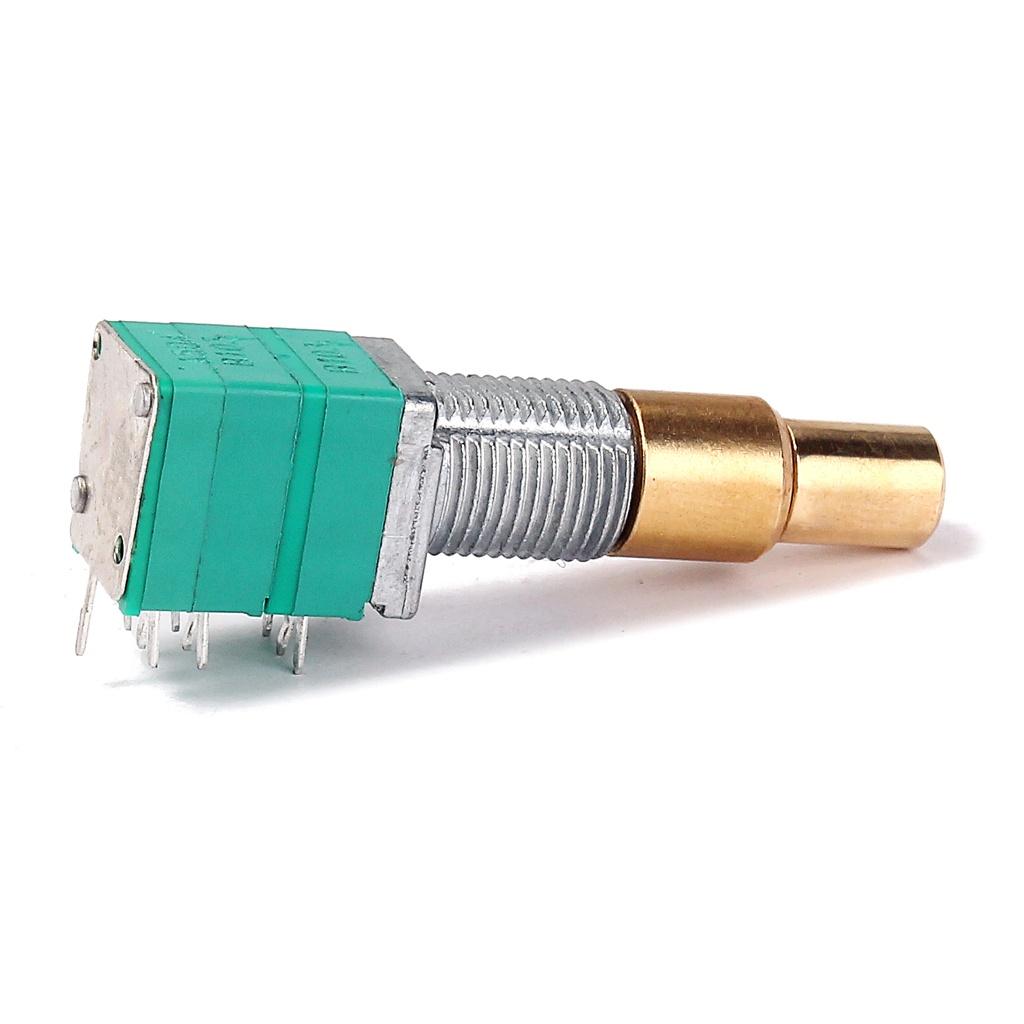 Potentiometer mit Drehschalter Rändelwelle A504 + B103 + B103 für Gitarre