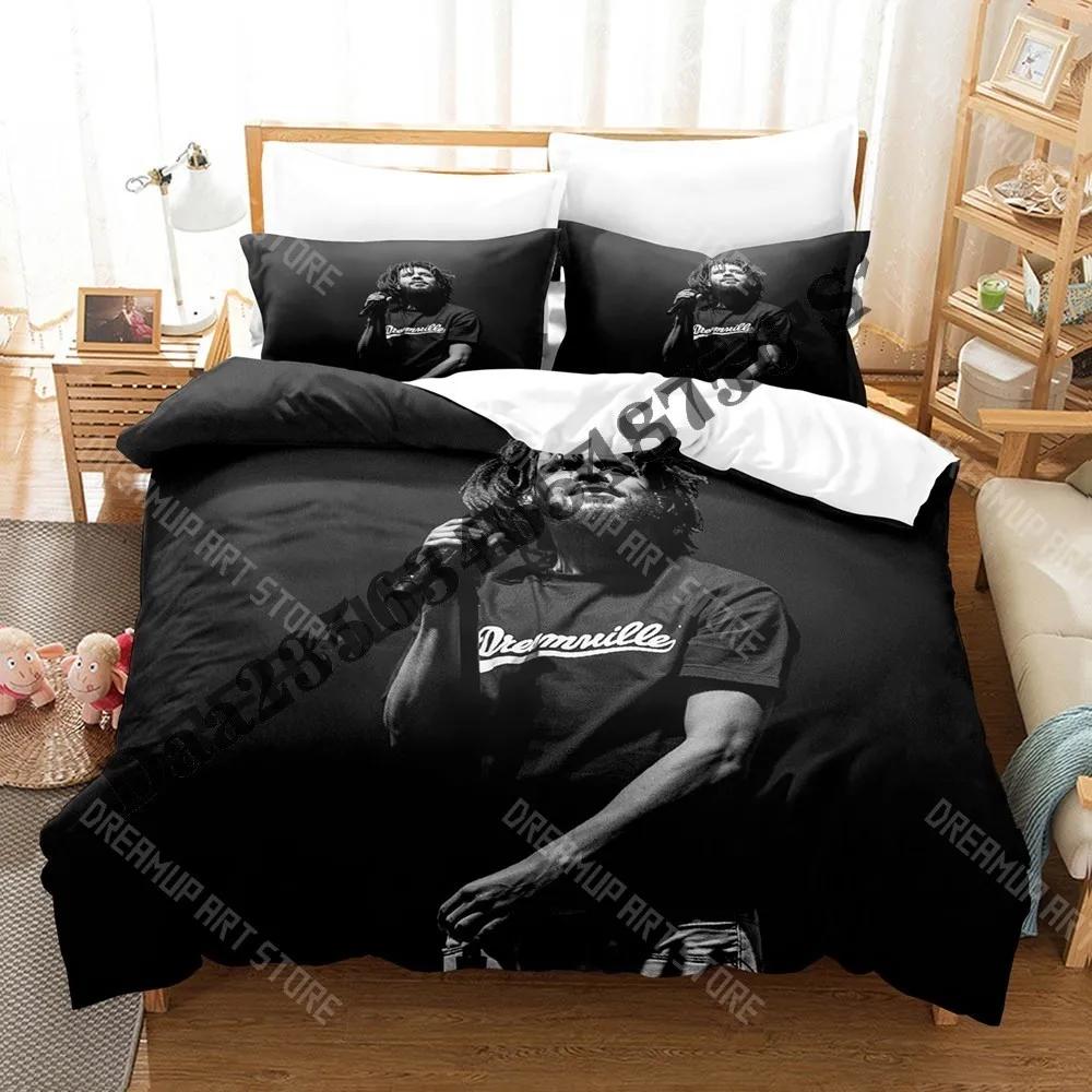 3D Print J Cole Bedding Set Single Twin Full Queen King Size Bed Set Adult Kid Bedroom Duvetcover Sets 3D Print Anime Bed Sheet