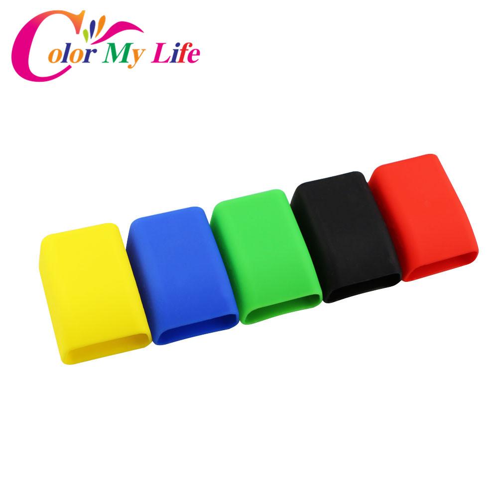 Color My Life Rubber Car Seat Belt Clips Locking Buckles Cover for Ford Focus 2 3 4 Fiesta Ecosport Kuga Escape Mondeo