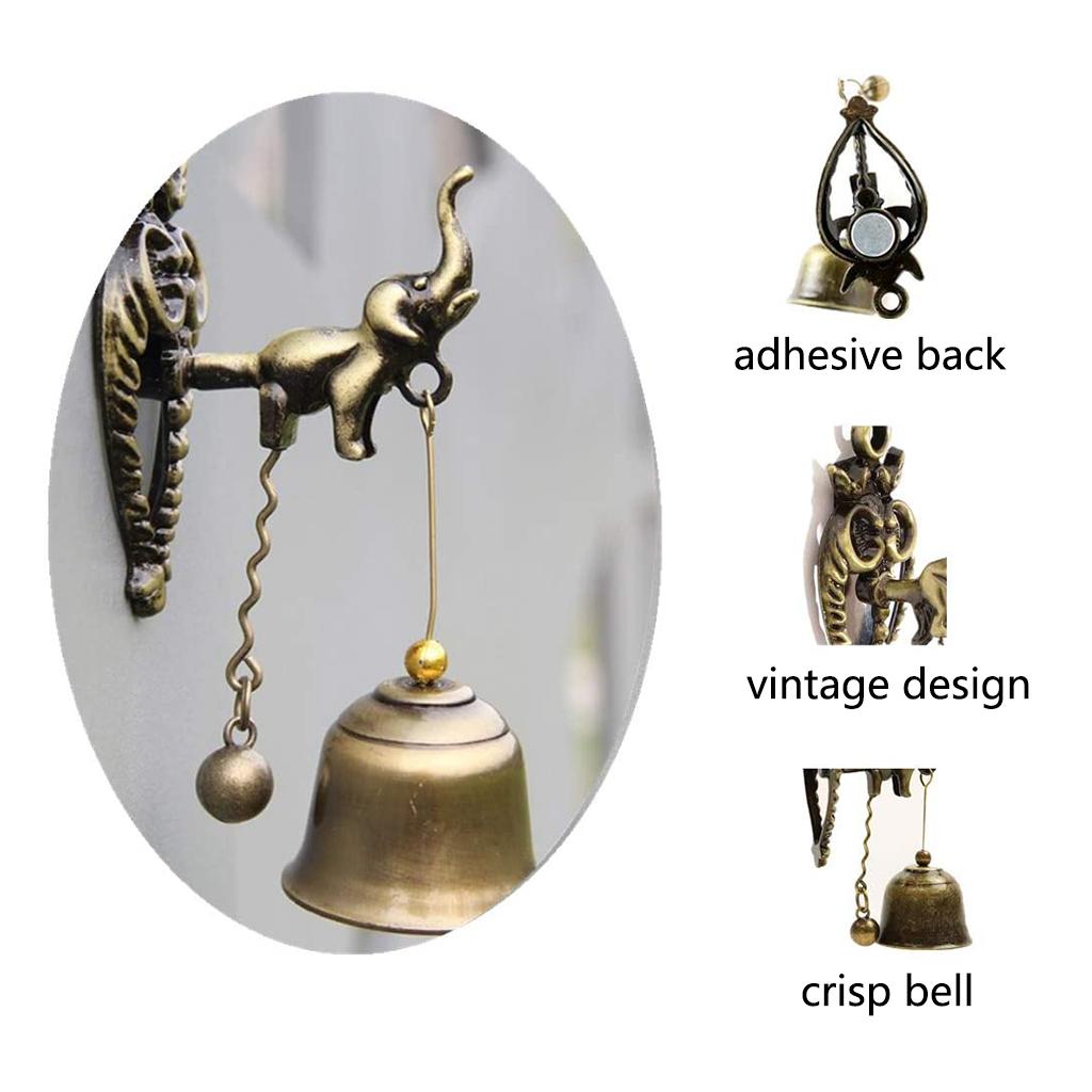 Compact Retro Decorative Doorbell Windchime Shopkeeper Bell Door Knocker For Store Room Garden Porch Front Entrance Home Decor