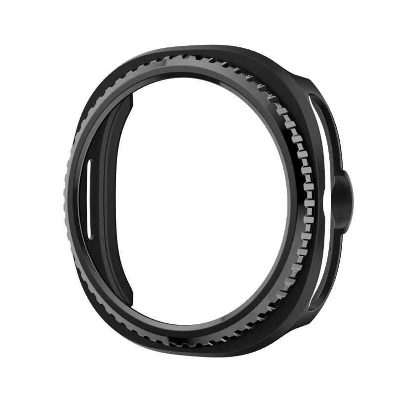 Bezel Ring+Cover Case for Samsung Galaxy Watch 8 Classic 46mm Protector Hard PC Bumper Shell Galaxy Watch8 Classic Protective