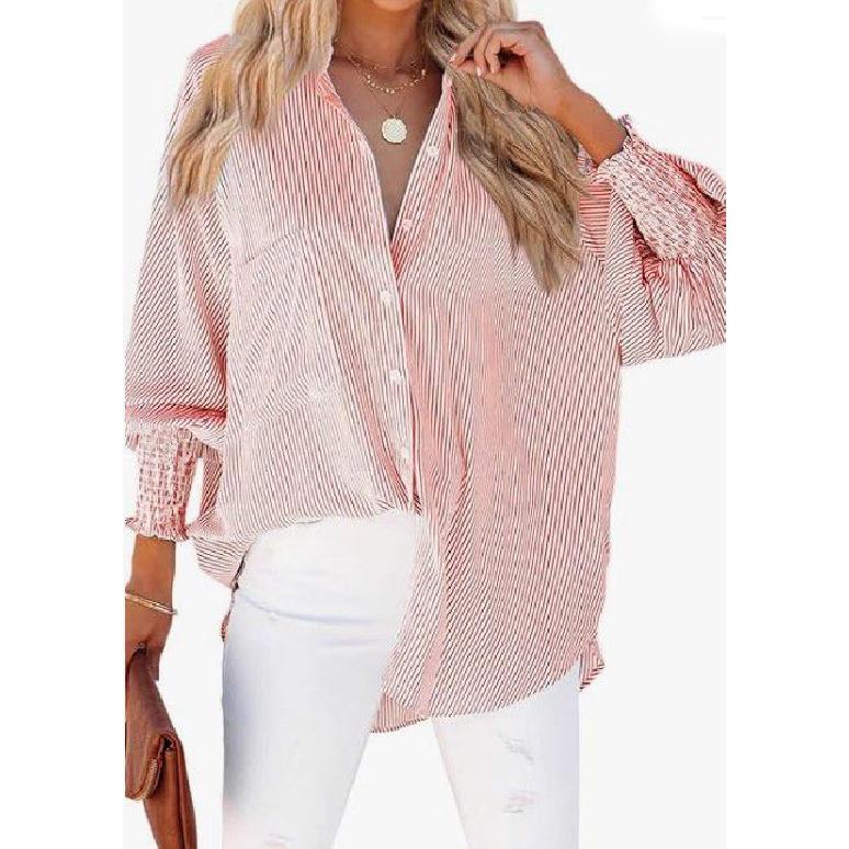 

Spring And Autumn New Women S Versatile Long Sleeve Daily Business Commuter Elegant Comfort Sexy Bottom Shirt Top XL красный