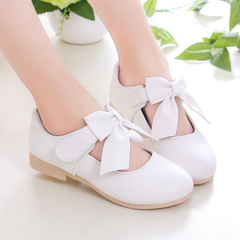 

Girls Princess Shoes Shallow Bowknot Metallic Color Fashion Sweet Girl s Mary Janes Shoes Light Non-slip 26-36 Kids Ballet Flats 29