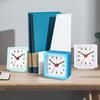 1PC Square Small Alarm Clock Acrylic Frame Quartz Movement Accurate Time Bedside Desk Clock for Bedroom Wake Up Student Clock2