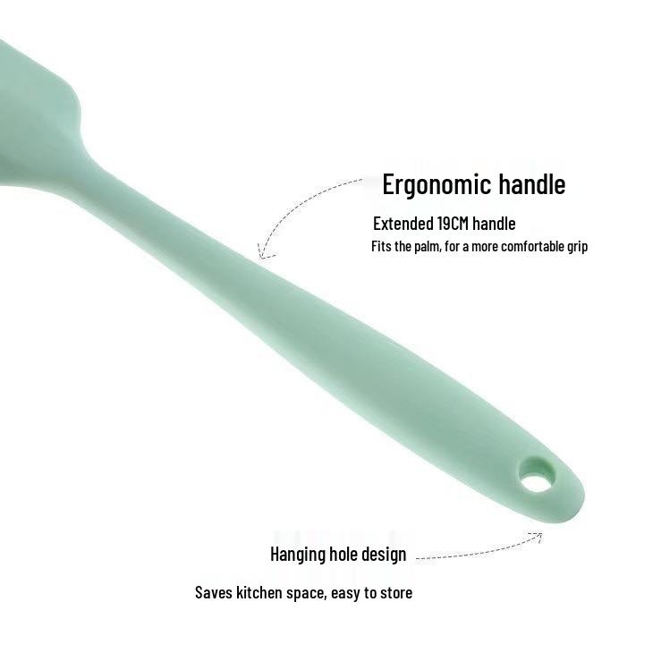 Silicone Spatula Scraper: Heat-Resistant, Food-Grade, Integrated Design for Baking and Mixing