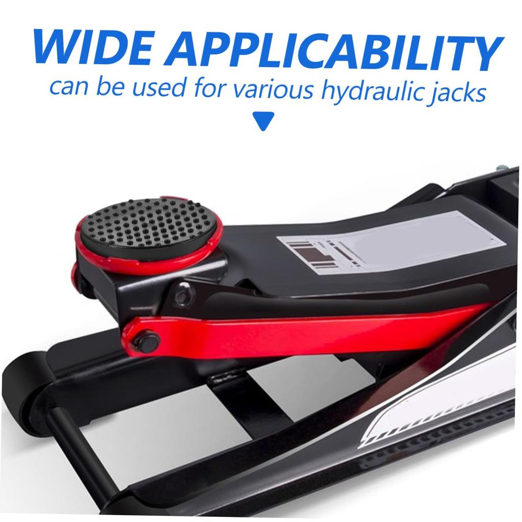 TOGEVAL Runde Gummiunterlage für Hydraulikheber, Robuster Heberadapter, Schutzpolster für Auto LKW Einfache Installation Mehrzweck-Heberfuß