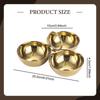 Stainless Steel Snack Serving Bowls Appetizer Platter Multipurpose Portable Plates for Hosting