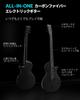 enya Nova GO Sonic Smart E-Gitarre Anfänger-Set Karbonfaser-Korpus 10W Lautsprecher Integrierter Multi-Effekt-Prozessor Schwarz