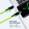 USB C 6A 240W Quick Charging Cables 480Mbp/s High-speed Data Transfer Phone Cord Digital Display Type C Wire for IPhone Samsung