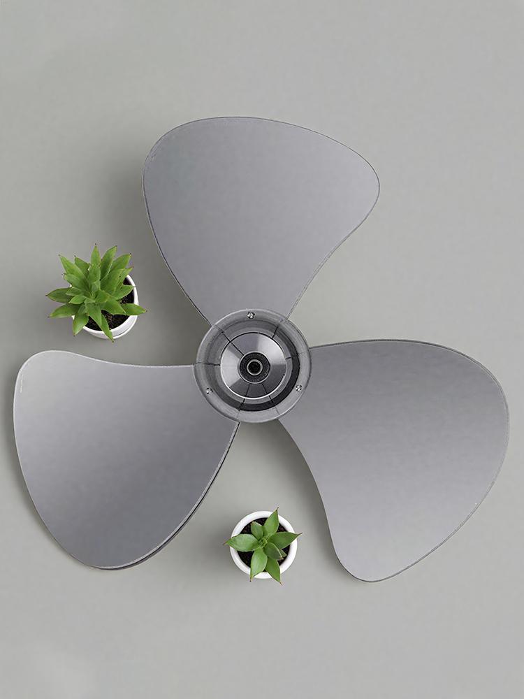 16inch 3 Leaves Plastic Fan Blade For Standing Pedestal Floor Wall / Table Cooling Fan Transparent Grey Fan Blade