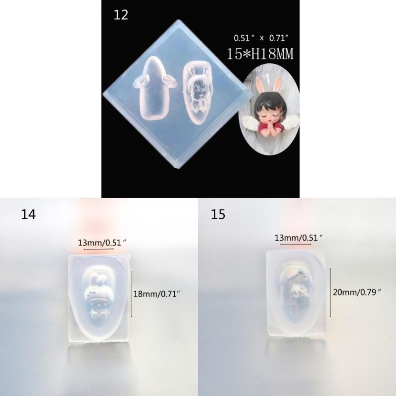 DIY 3D Silicone Nail Art Decortive Design Mold Nail Art Making Tools Mould