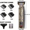 Men's Professional Barber, Men's Beard Trimmer, Hair Trimmer, Cordless Rechargeable with LCD Display, Close To Zero Gap Trimming Kit