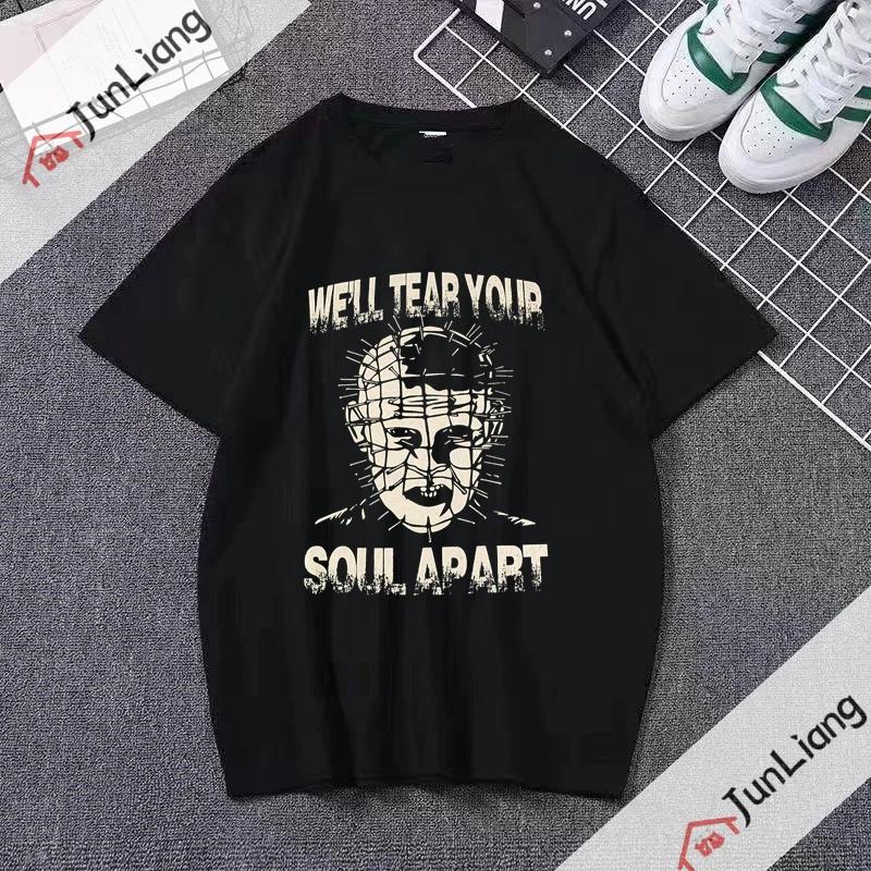 Ghost Band Womens Tshirt Funny Manga Shirt Unisex Japanese Street Casual Manga Clothing