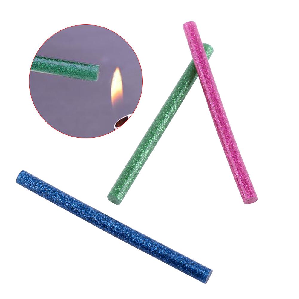 10 stücke Mix Farbe Hot Melt Kleber Sticks Klebestifte Kit Handwerk Befestigung DIY Werkzeuge