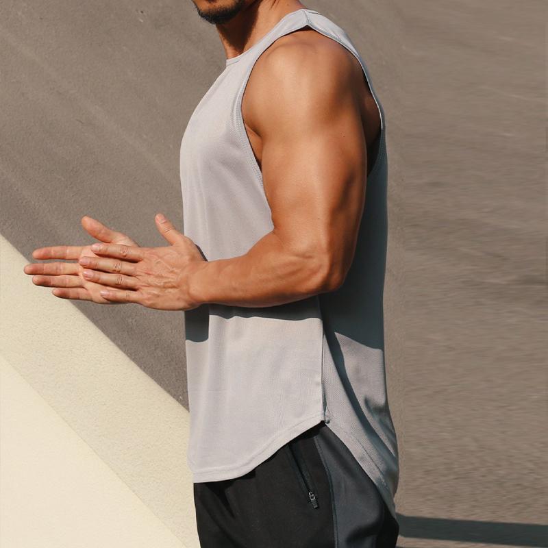 Maieu sport pentru bărbați, cu uscare rapidă, alergare, respirabil, antrenament, fitness, maiu largi fără mâneci