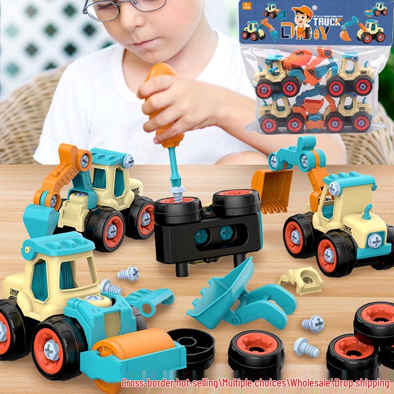 

Children s Engineering Excavator Toy Set with Detachable Parts