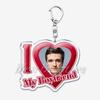 Hunger Games Popular I Love My Boyfriend Josh Hutcherson Key Chain Keychains Movie Ring for Bag Pendant Keyring Jewelry Gifts